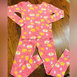 Adorable Breakfast Food 🥓 🍳 🧈  🧇 Snug Fit All Cotton PJ’s, girl 10